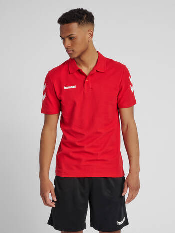 HMLGO COTTON POLO, TRUE RED, model