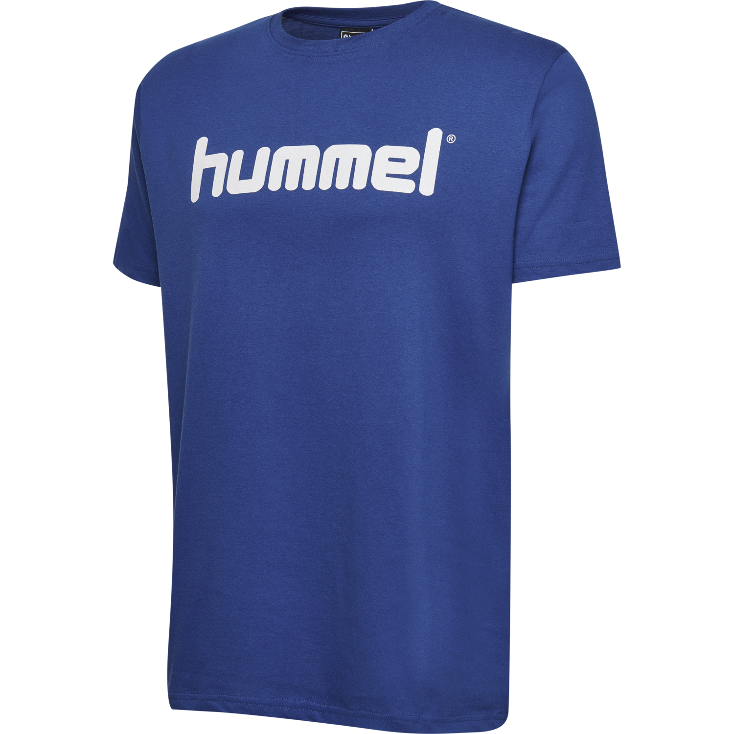 HUMMEL GO KIDS COTTON LOGO T-SHIRT S/S, TRUE BLUE, packshot