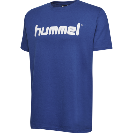 HMLGO KIDS COTTON LOGO T-SHIRT S/S, TRUE BLUE, packshot