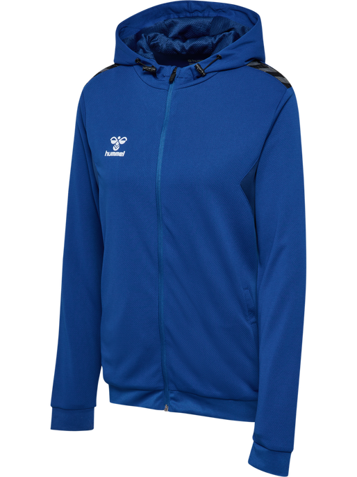 hmlAUTHENTIC PL ZIP HOODIE WOMAN, TRUE BLUE, packshot