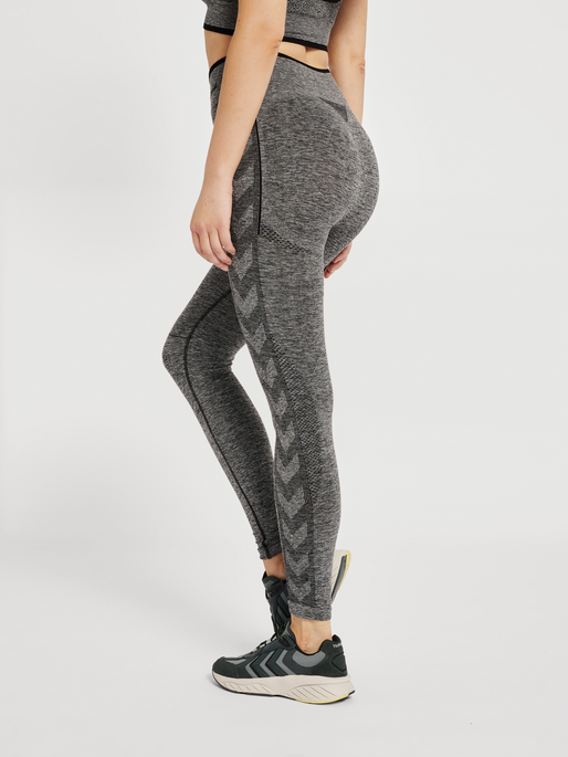 hummel MT UNA SEAMLESS MID WAIST TIGHTS - MELANGE | hummel.dk