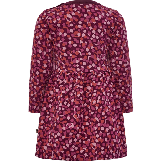 hmlCONFETTI DRESS L/S, WINDSOR WINE, packshot