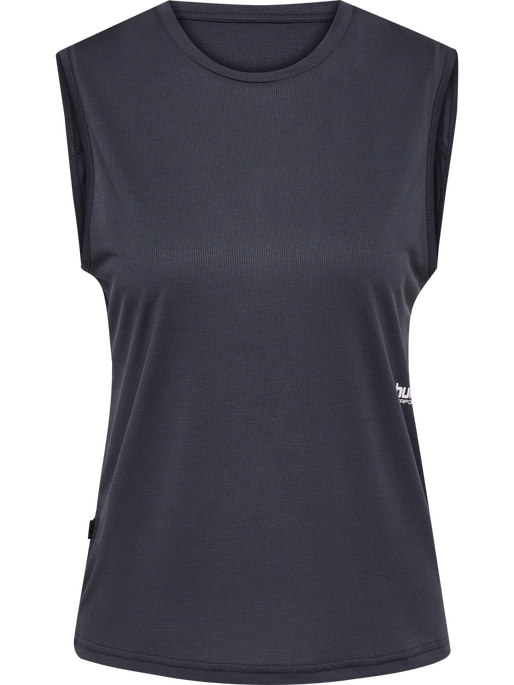 hmlPULSE WORKOUT W TANKTOP, EBONY, packshot