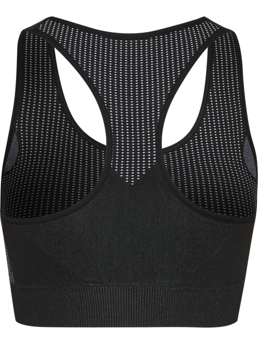 hmlMT SHAPING SEAMLESS PADDED BRA, BLACK, packshot