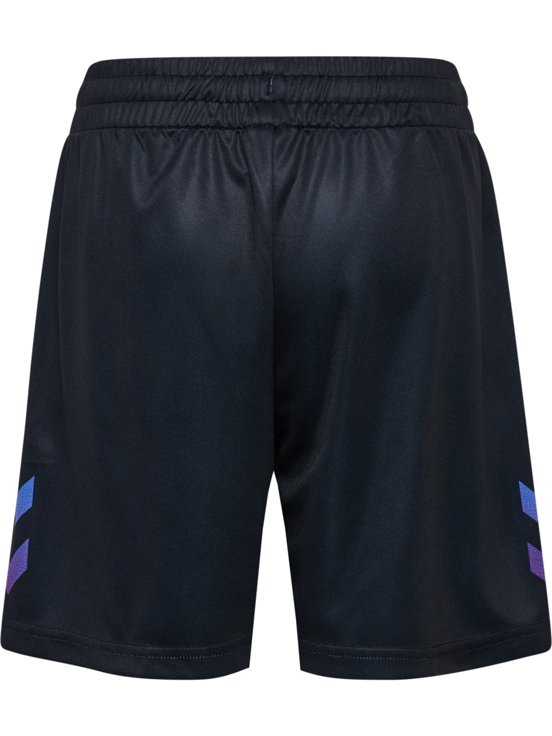 hmlSHIMMER SHORTS, BLACK/CAYENNE, packshot
