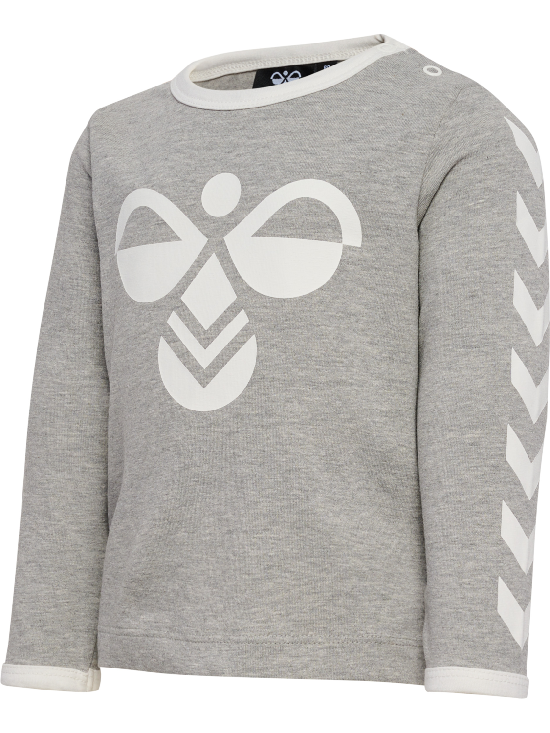 hmlFLIPPER T-SHIRT L/S 2-PACK, GREY MELANGE/WOODROSE, packshot