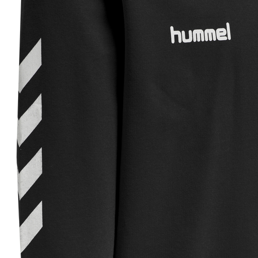 HMLGO KIDS COTTON HOODIE, BLACK, packshot