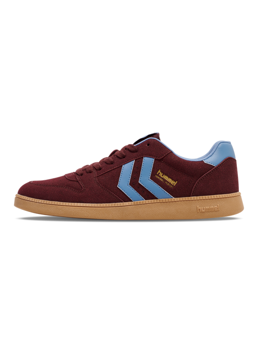 HANDBALL PERFEKT SYNTH. SUEDE, WINDSOR WINE/FADED DENIM, packshot