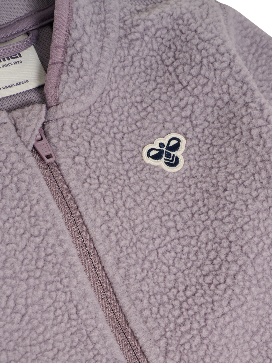 hmlMINI ATLAS FLEECE ZIP SUIT, GRAY RIDGE, packshot