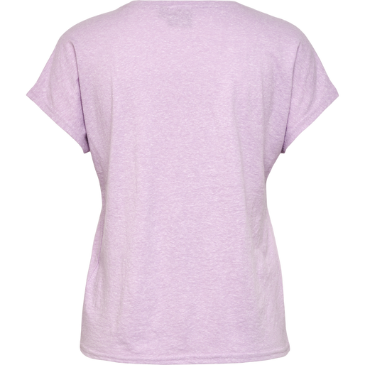 hmlZANDRA T-SHIRT, PASTEL LILAC MELANGE hmlZANDRA T-SHIRT, PASTEL LILAC MELANGE, packshot