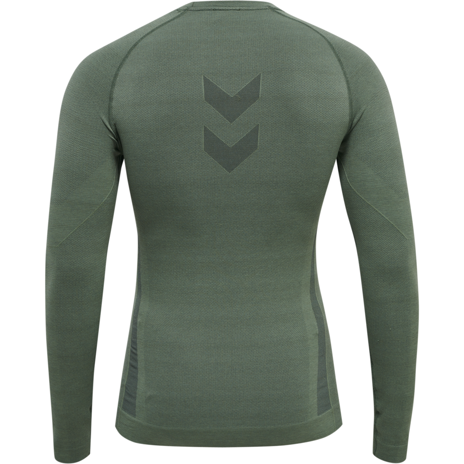 hmlTE MIKE SEAMLESS T-SHIRT L/S, LAUREL WREATH/LILY PAD MELANGE, packshot