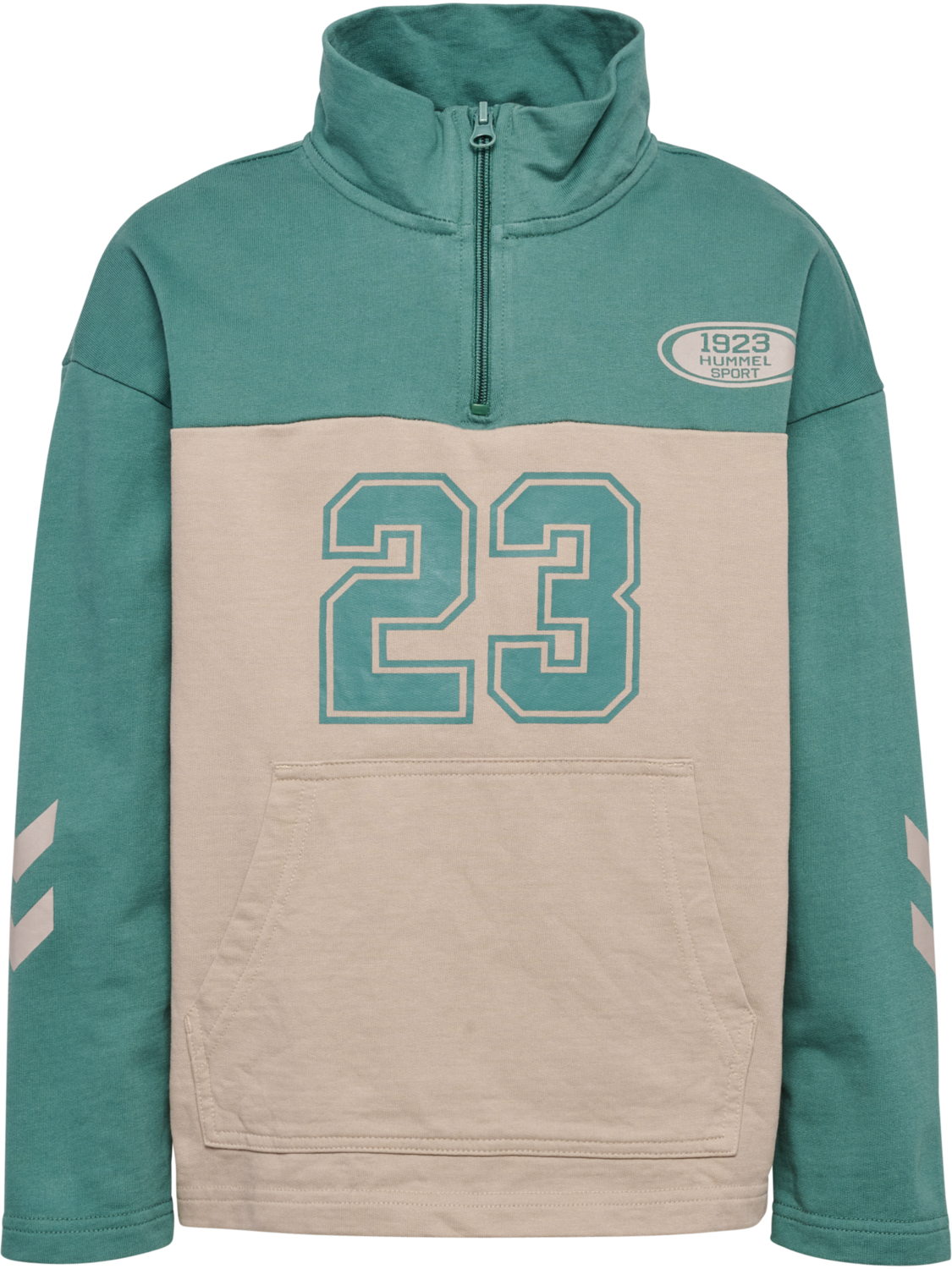 hmlTIMMI HALF ZIP SWEAT, BLUE SPRUCE, packshot