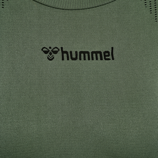 hmlMT SHAPING SEAMLESS T-SHIRT L/S, THYME, packshot