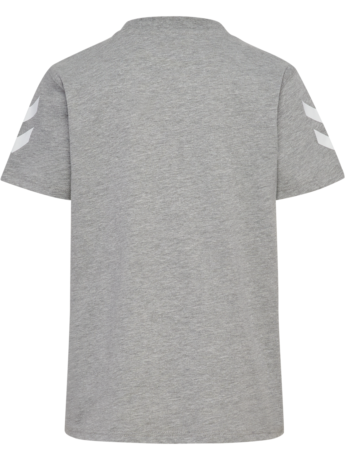 hmlGO 2.0 CHEVRON T-SHIRT S/S KIDS, GREY MELANGE, packshot