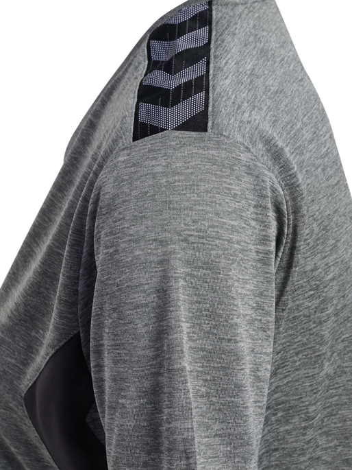 hmlAUTHENTIC PL JERSEY S/S WOMAN, GREY MELANGE, packshot