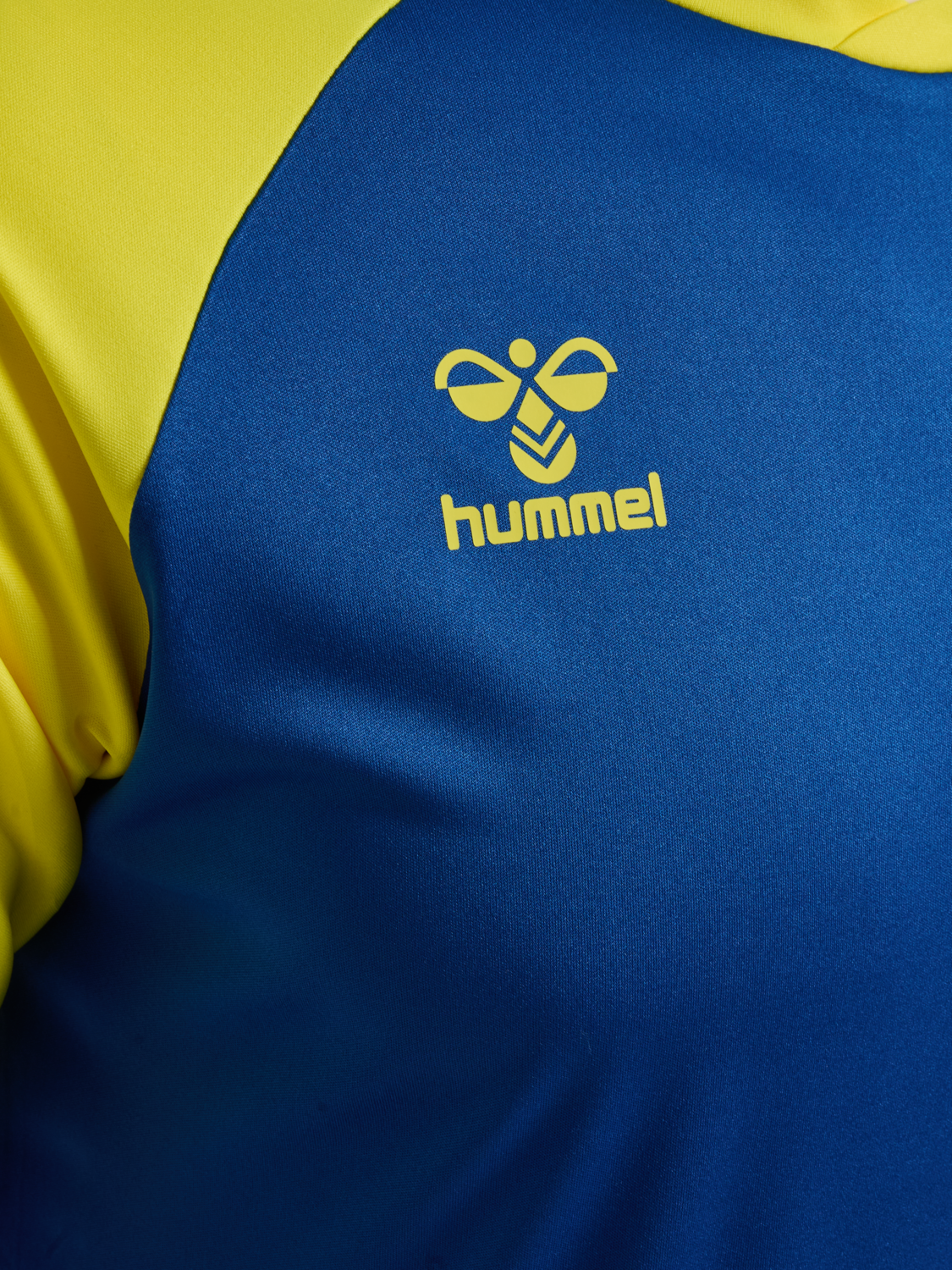 hmlMATCH LEAGUE JERSEY S/S, TRUE BLUE/BLAZING YELLOW, packshot