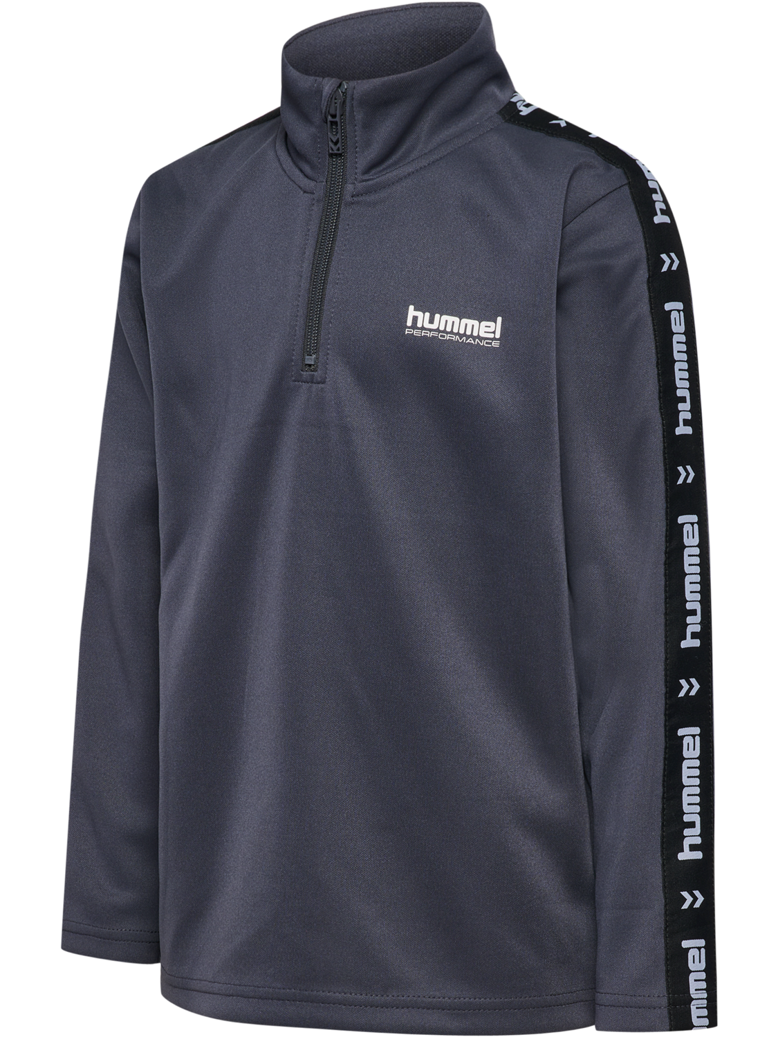 hmlJR GOAL TAPE HALFZIP, EBONY, packshot