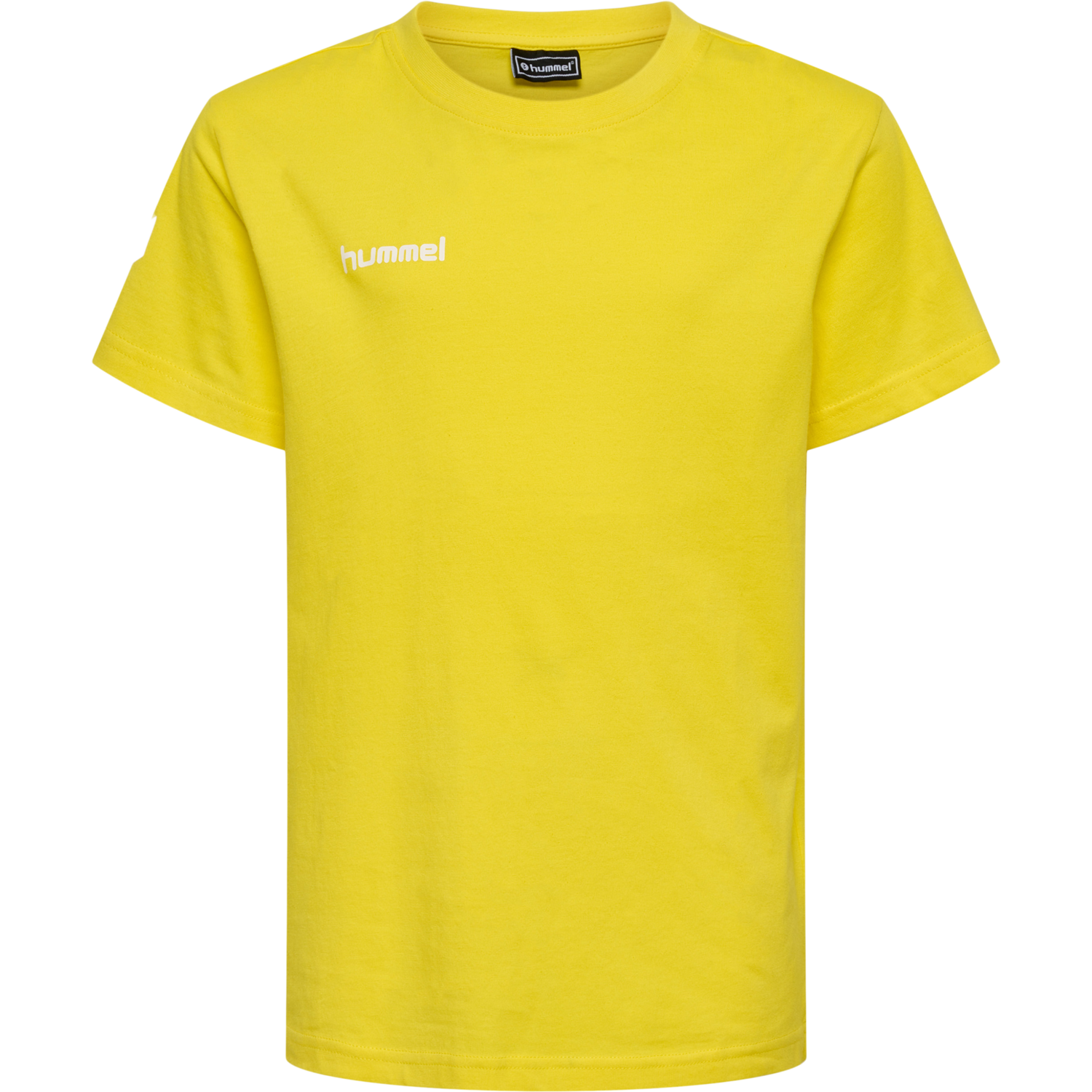 HUMMEL GO KIDS COTTON T-SHIRT S/S, BLAZING YELLOW, packshot