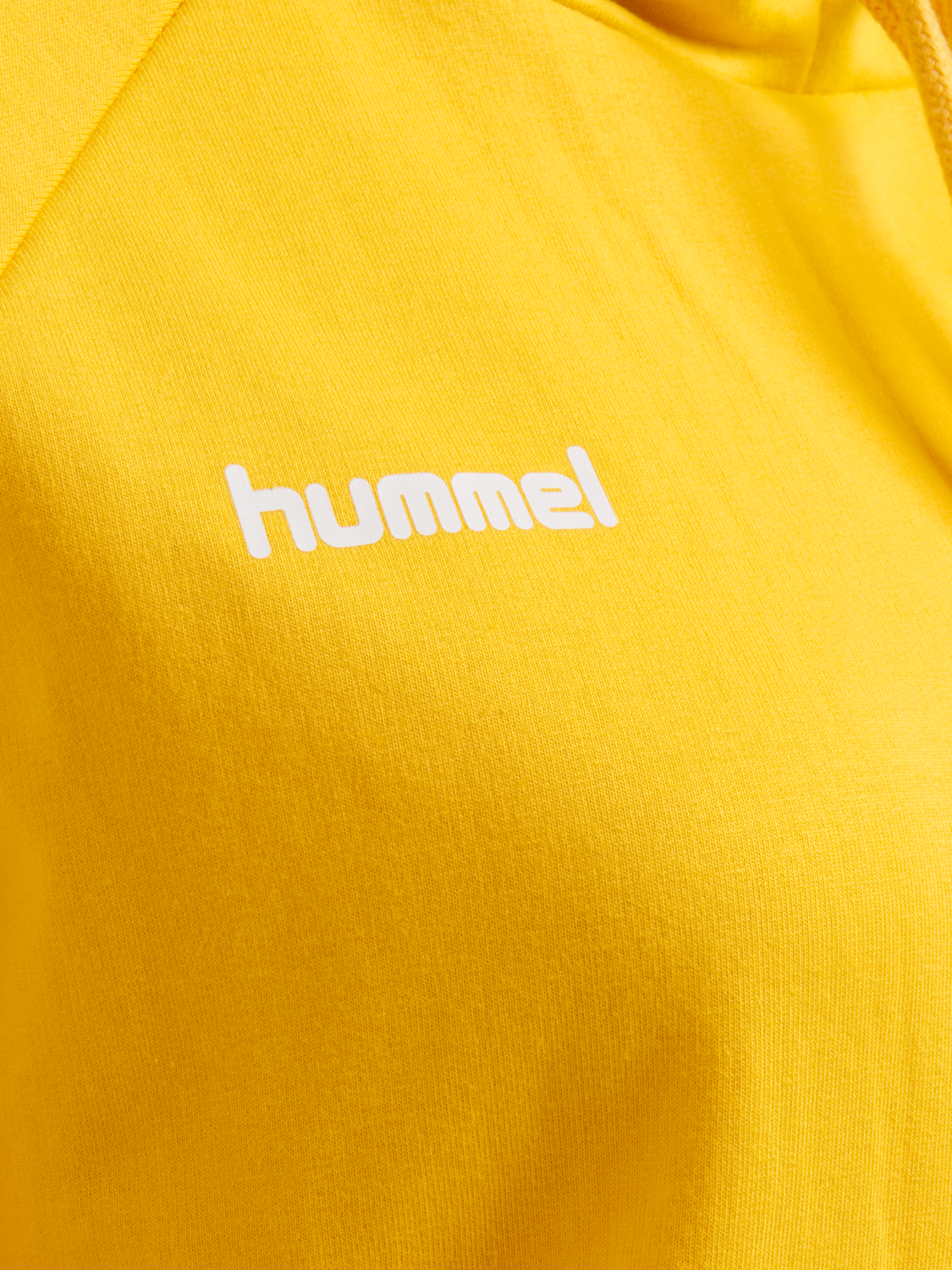 HUMMEL GO COTTON HOODIE WOMAN, SPORTS YELLOW, packshot