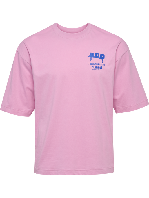 hmlOVERSIZED T-SHIRT S/S SUNDAY, PASTEL LAVENDER, packshot