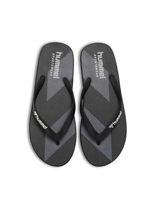 CHEVRON FLIP FLOP, BLACK, packshot