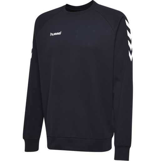 HUMMEL GO COTTON SWEATSHIRT, MARINE, packshot