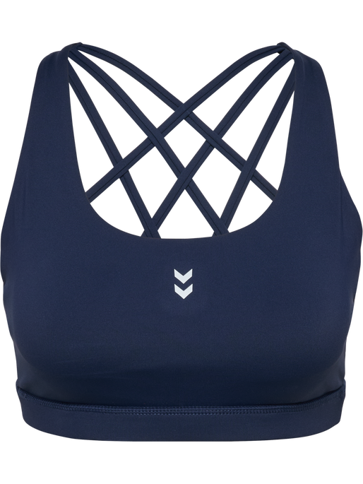 hmlFAST IMPACT STRAP BRA, DRESS BLUES, packshot
