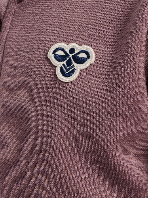 hmlMINI WOOL ZIP JACKET BEE, TWILIGHT MAUVE hmlMINI WOOL ZIP JACKET BEE, TWILIGHT MAUVE, packshot