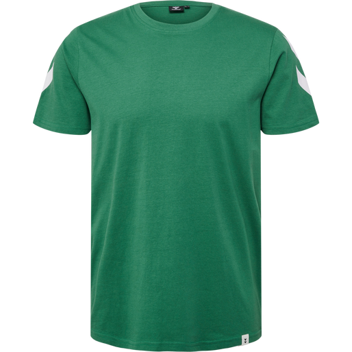 hmlLEGACY CHEVRON T-SHIRT, FOLIAGE GREEN, packshot