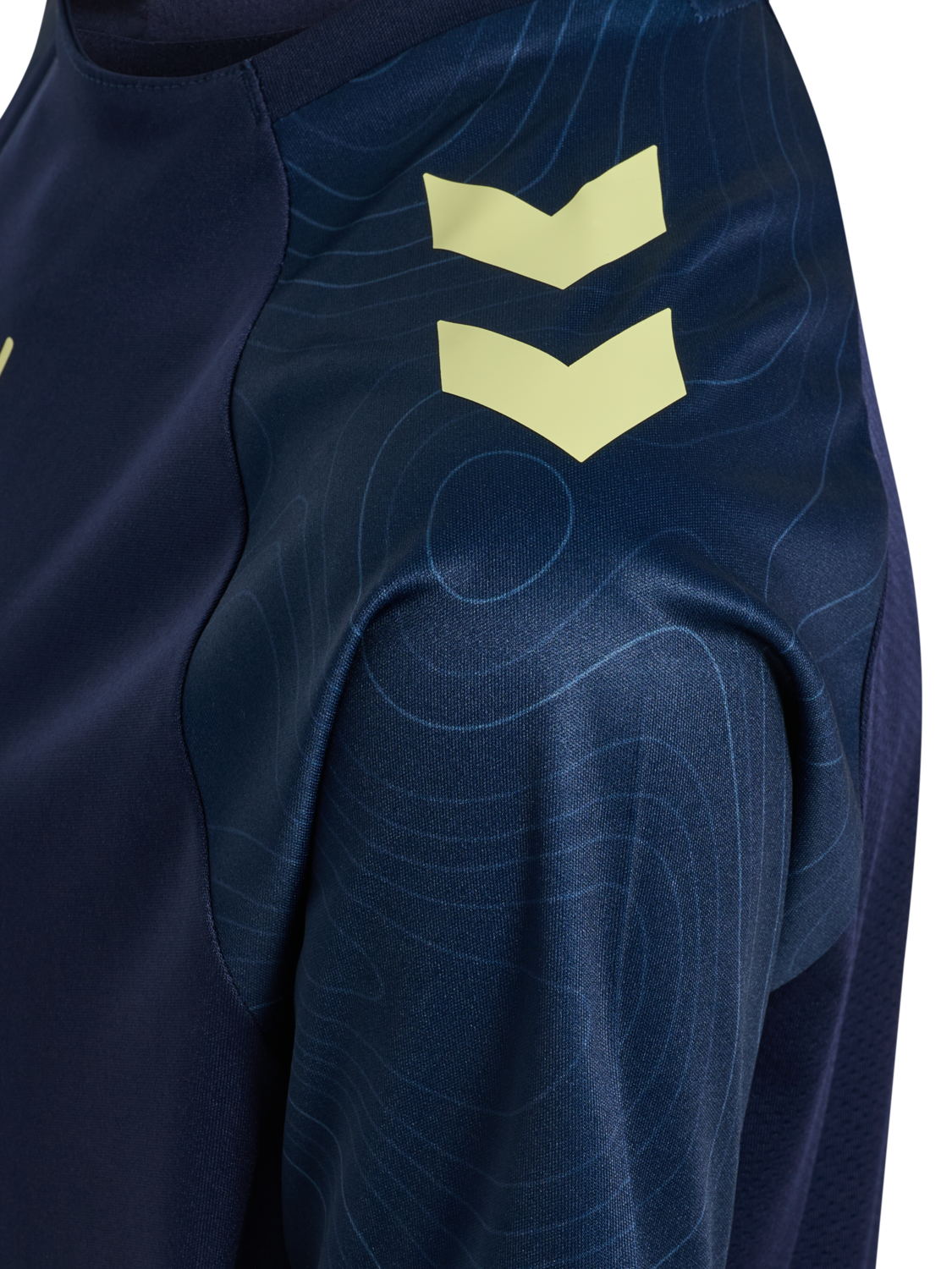 hmlBLAZE 2.0 TRAINING JERSEY KIDS, MARINE/SHADOW LIME, packshot