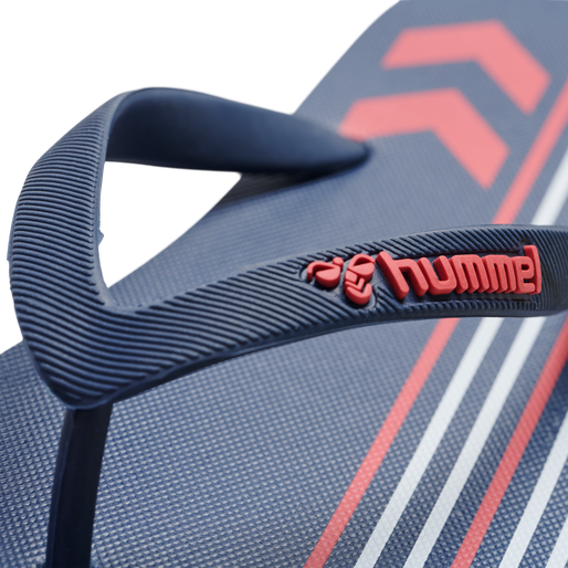 MULTI STRIPE FLIP FLOP, BLACK IRIS/FLAME SCARLET, packshot