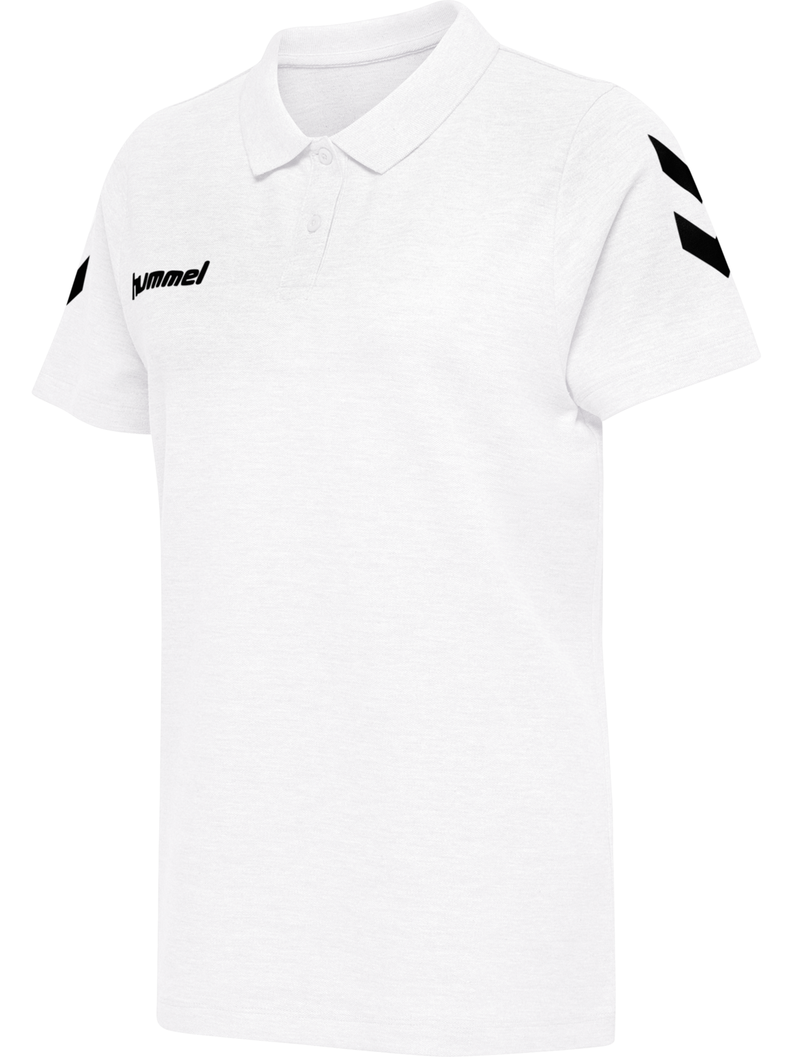HUMMEL GO COTTON POLO WOMAN, WHITE, packshot