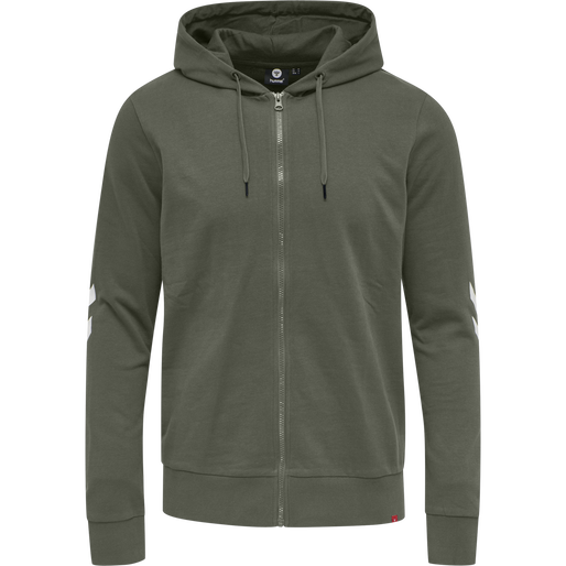 hmlLEGACY ZIP HOODIE, BEETLE, packshot