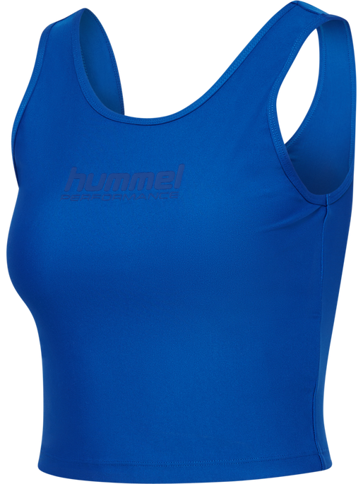 hmlFAST CROPPED TOP, OLYMPIAN BLUE hmlFAST CROPPED TOP, OLYMPIAN BLUE, packshot