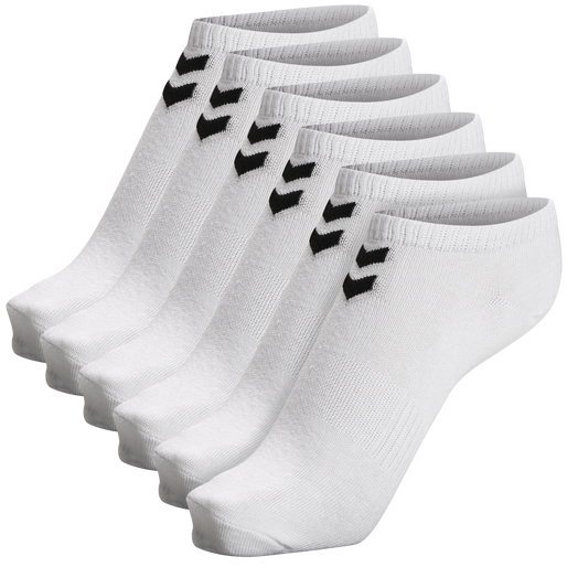hmlCHEVRON 6-PACK ANKLE SOCKS, WHITE/WHITE hmlCHEVRON 6-PACK ANKLE SOCKS, WHITE/WHITE, packshot