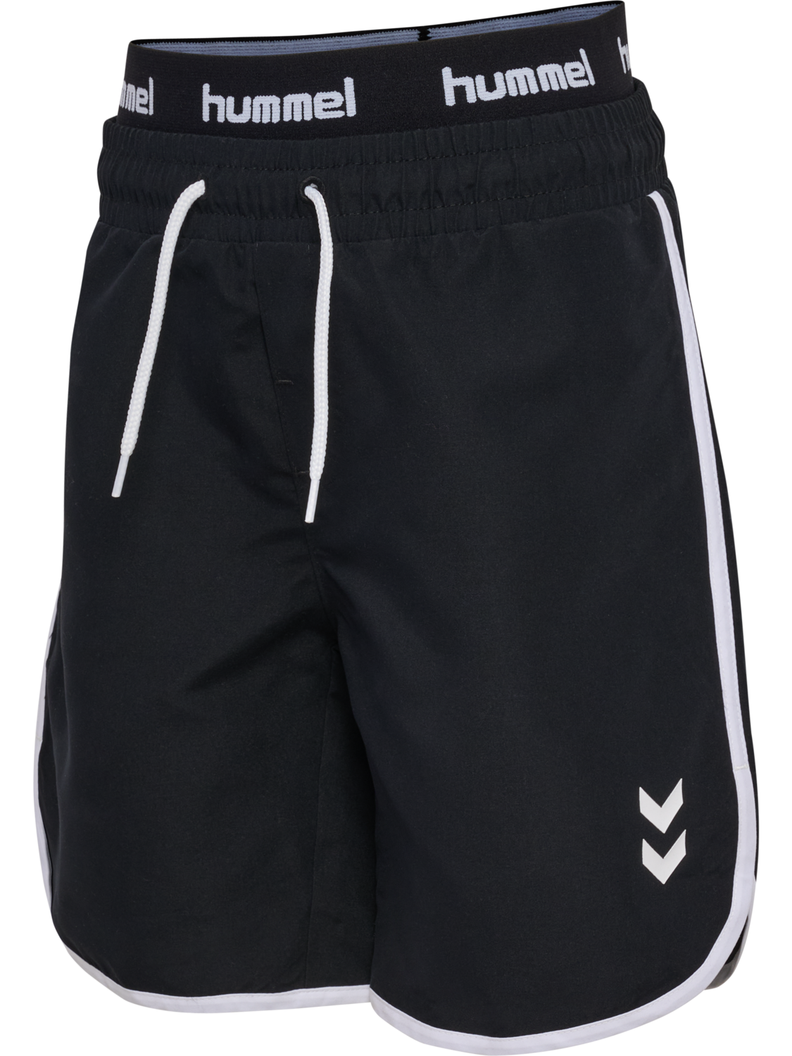 hmlJR REG LONG BOARD SHORTS, BLACK, packshot