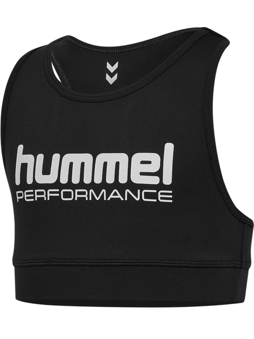 hmlJR PULSE SHORT TOP, BLACK hmlJR PULSE SHORT TOP, BLACK, packshot