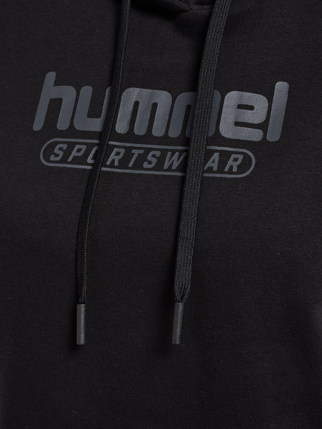 hmlBOOSTER WOMAN HOODIE, BLACK, packshot