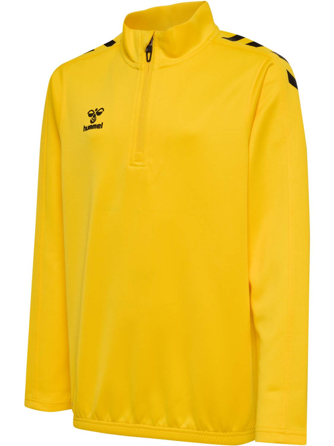 hmlCORE XK HALF ZIP POLY SWEAT KIDS, SPORTS YELLOW, packshot