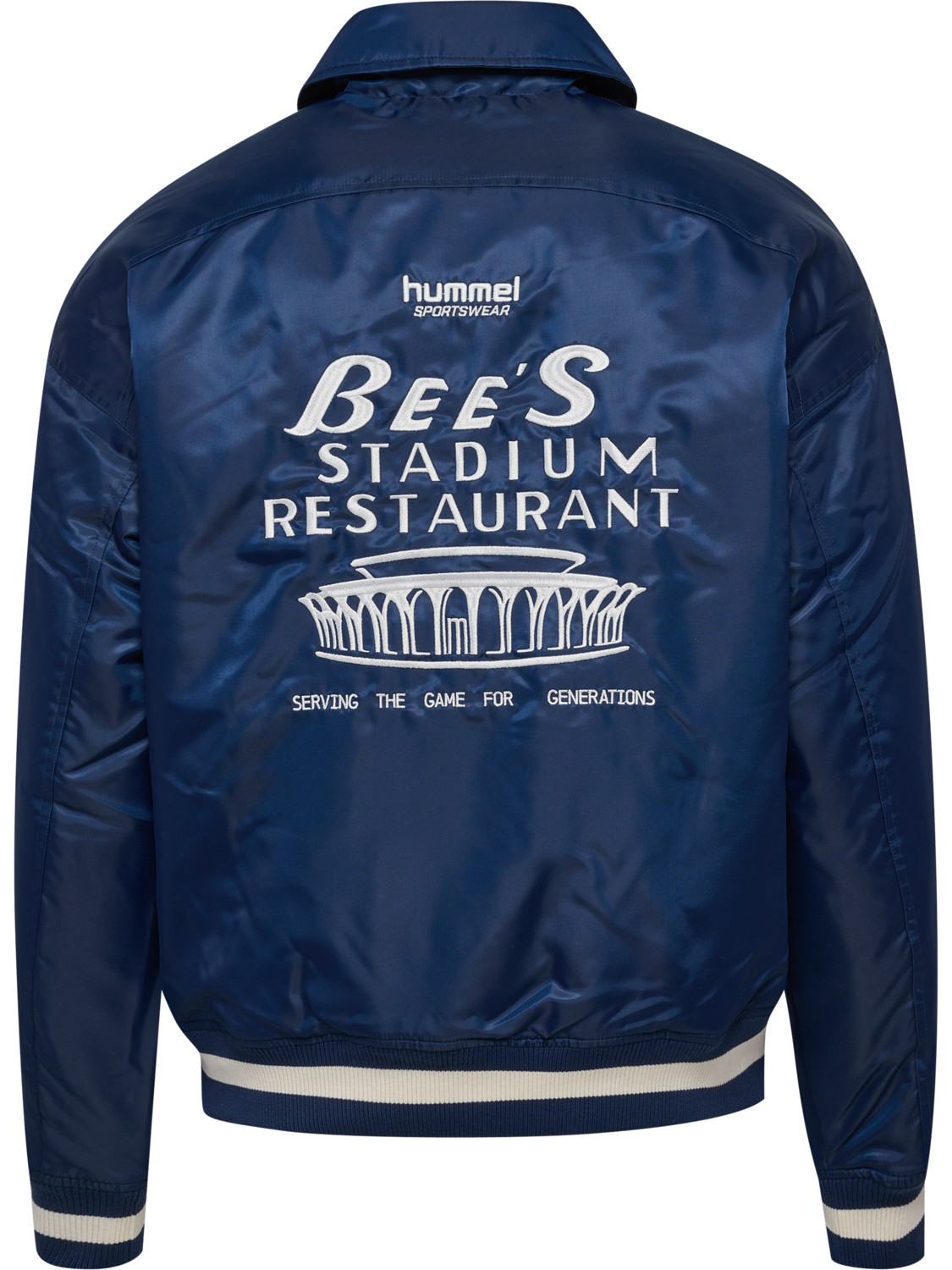 hmlLETTERMAN JACKET HSW, DRESS BLUES, packshot