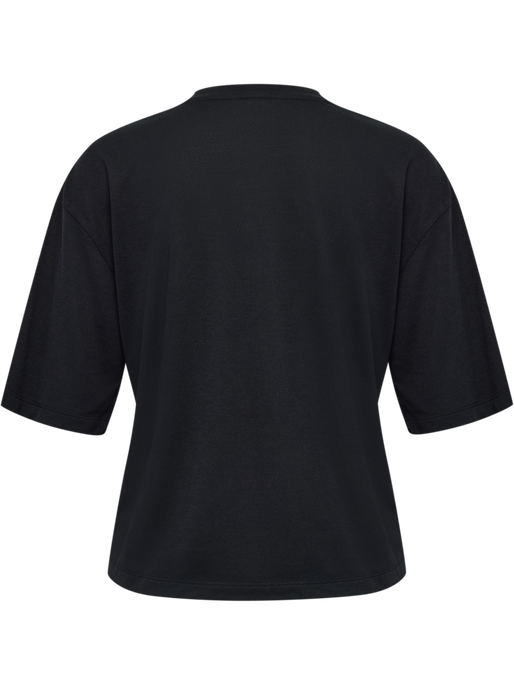 hmlMT VANJA BOXY SHORT T-SHIRT, BLACK hmlMT VANJA BOXY SHORT T-SHIRT, BLACK, packshot