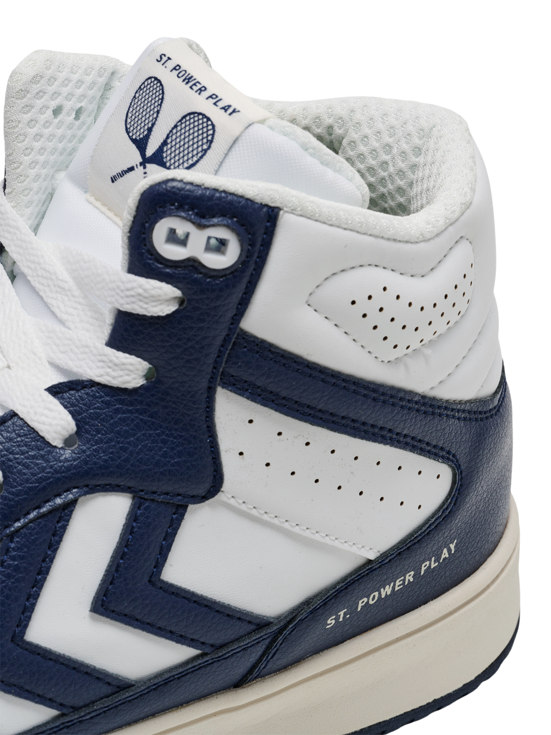 ST. POWER PLAY MID RT, WHITE/NAVY, packshot