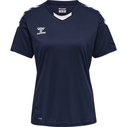 hmlCORE XK POLY JERSEY S/S WOMAN, MARINE hmlCORE XK POLY JERSEY S/S WOMAN, MARINE, packshot