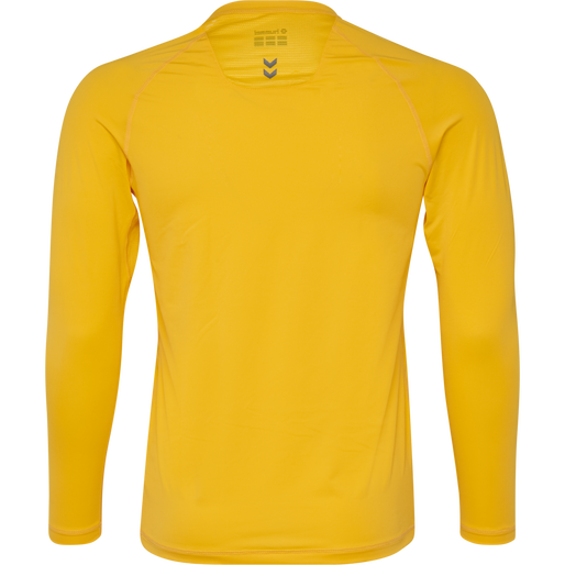 HUMMEL FIRST PERFORMANCE JERSEY L/S, SPORTS YELLOW, packshot