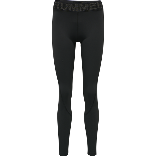 hmlJADA MID WAIST TIGHTS, BLACK, packshot