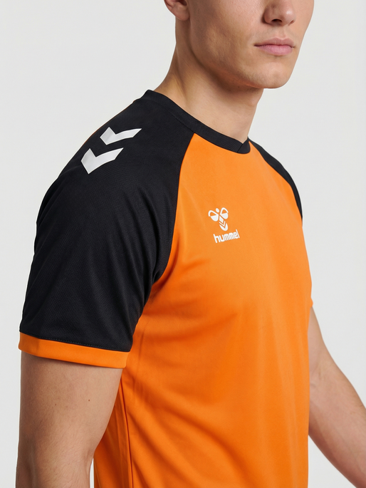hmlMATCH LEAGUE JERSEY S/S, ORANGE TIGER/BLACK, model