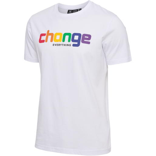 hmlCHANGE T-SHIRT, WHITE, packshot