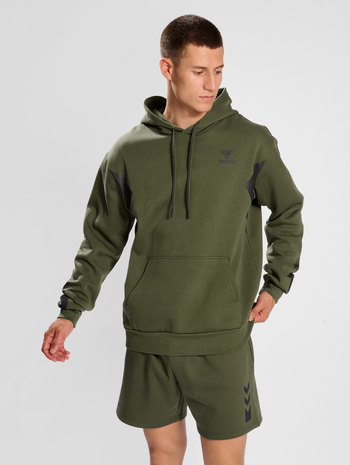 hmlACTIVE CO HOODIE, OLIVE NIGHT, model