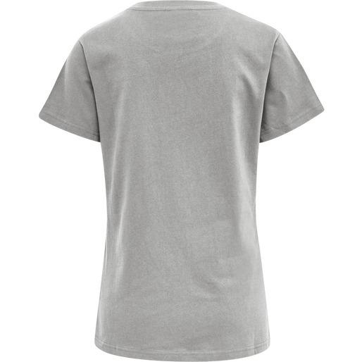 hmlRED HEAVY T-SHIRT S/S WOMAN, GREY MELANGE, packshot