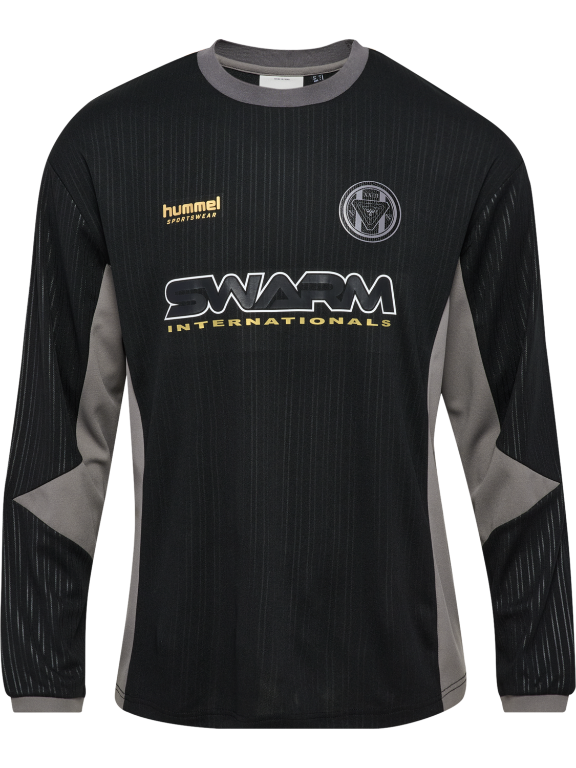 hmlLOOSE FB JERSEY L/S TOPSCORER, BLACK, packshot